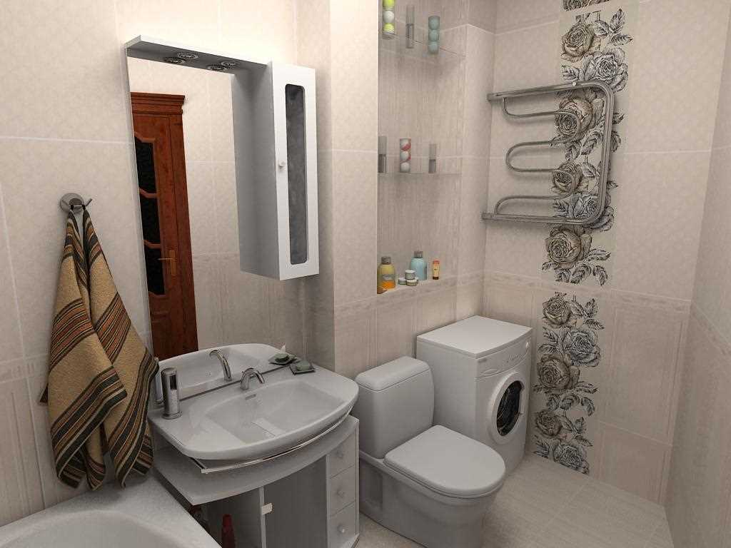 idea di un design moderno per il bagno 2,5 mq