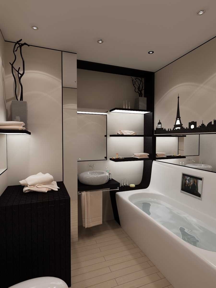 version de la salle de bain moderne design 3 m²