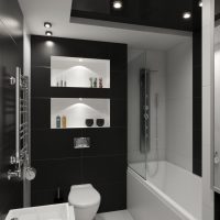 voorbeeld van een ongebruikelijke badkamer interieur 5 m² beeld
