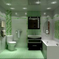 ideja svijetlog stila velike slike u kupaonici