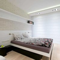 idée d'un style de chambre moderne en photo couleur blanche