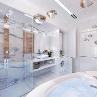 idée d'un intérieur de salle de bain insolite 4 m² photo