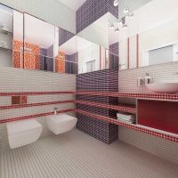 version du style moderne de la salle de bain photo 4 m²