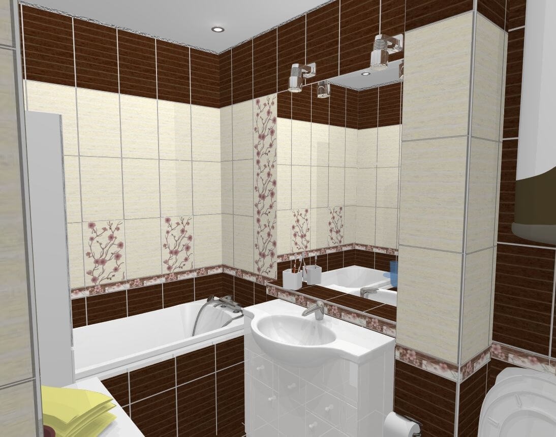 een voorbeeld van een ongebruikelijke stijl van een badkamer van 5 m²