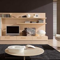 un exemple de design de salon lumineux dans le style de l'image minimalisme