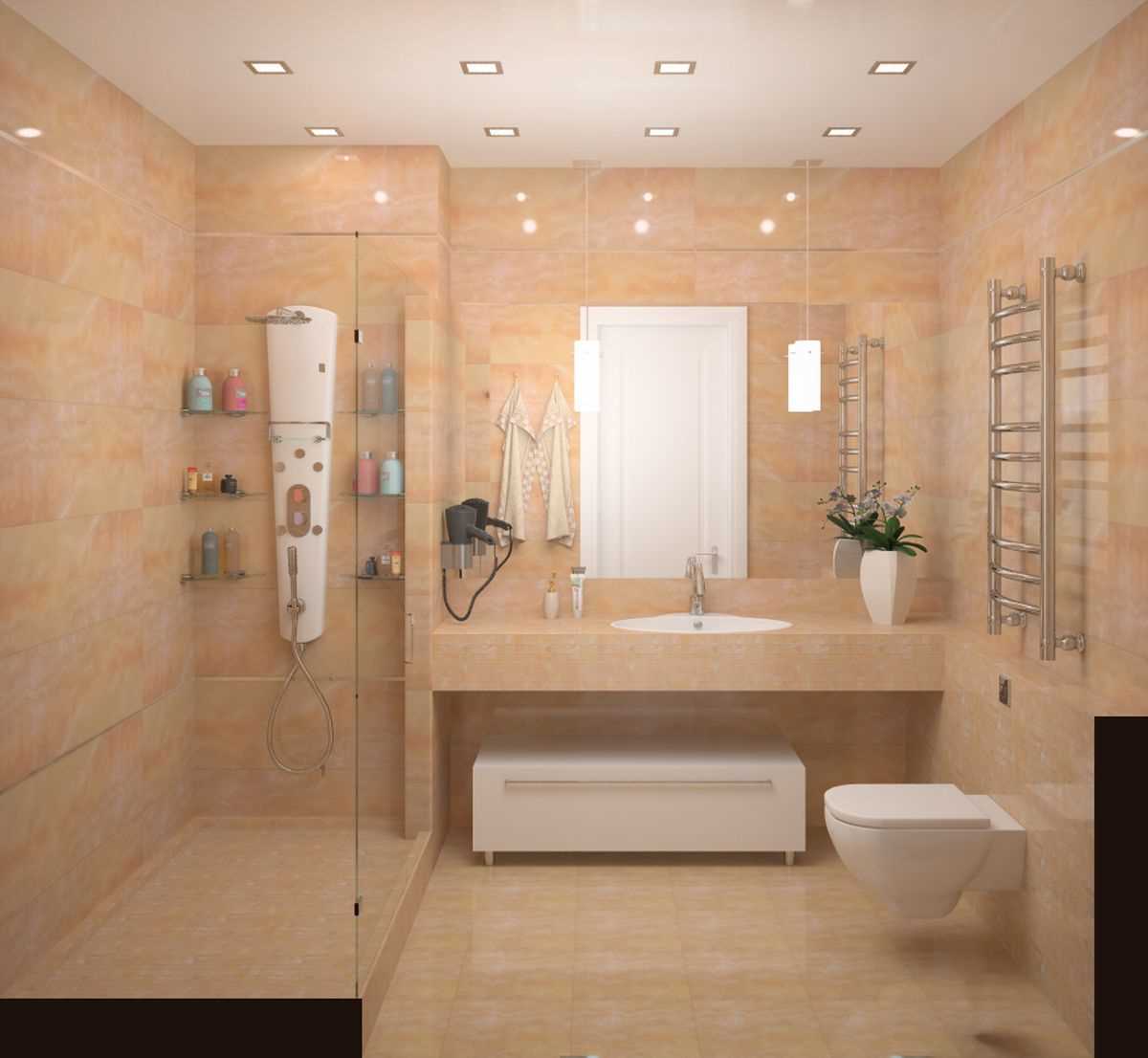idée d'une salle de bain de style lumineux 4 m²