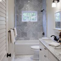 nuostabaus vonios kambario stiliaus variantas su 6 kv.m nuotrauka