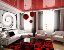 bright design of the living room 16 sq. m picture