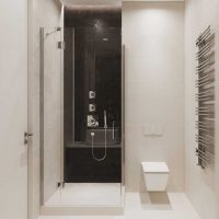 variante de l'intérieur lumineux de la salle de bain photo 3 m²