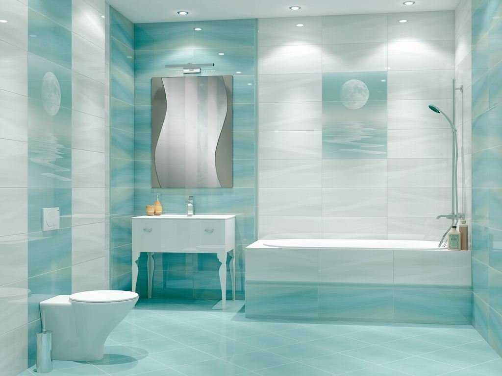 option of a modern style of a bathroom of 6 sq.m
