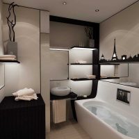 idea di un design insolito di una foto da bagno di 2,5 mq