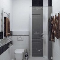 idée d'un design de salle de bain moderne de 3 m2