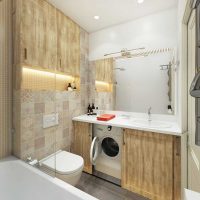 versie van een prachtige badkamer ontwerp 6 m² foto