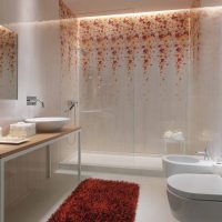 Пример за ярък дизайн на баня 5 кв.м снимка