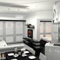 Un exemple de design lumineux d'un appartement moderne photo 50 m²