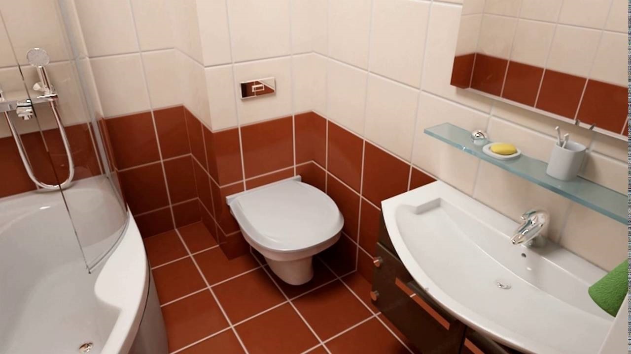مثال على نمط غير عادي للحمام من 5 متر مربع