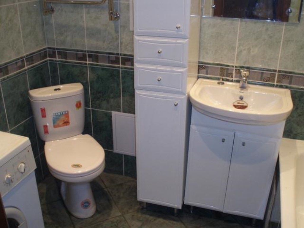 Primjer prekrasnog stila kupaonice u Hruščovu