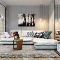 l'idée d'un intérieur lumineux d'un appartement moderne de 70 m²