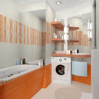 the idea of ​​a bright bathroom design 2.5 sq.m picture
