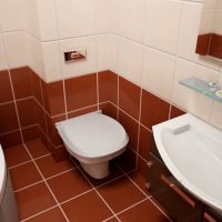 option d'un design de salle de bain clair à Khrouchtchev picture