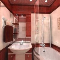 opzione di un moderno bagno interno di grandi dimensioni