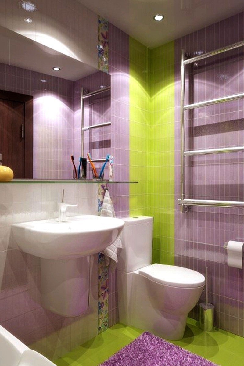 mogućnost svijetlog stila kupaonice od 5 m²