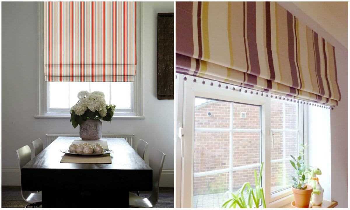la possibilità di utilizzare tende moderne in una stanza dai colori vivaci