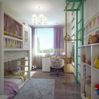 l'idée d'un beau style d'une chambre d'enfants pour deux enfants photo