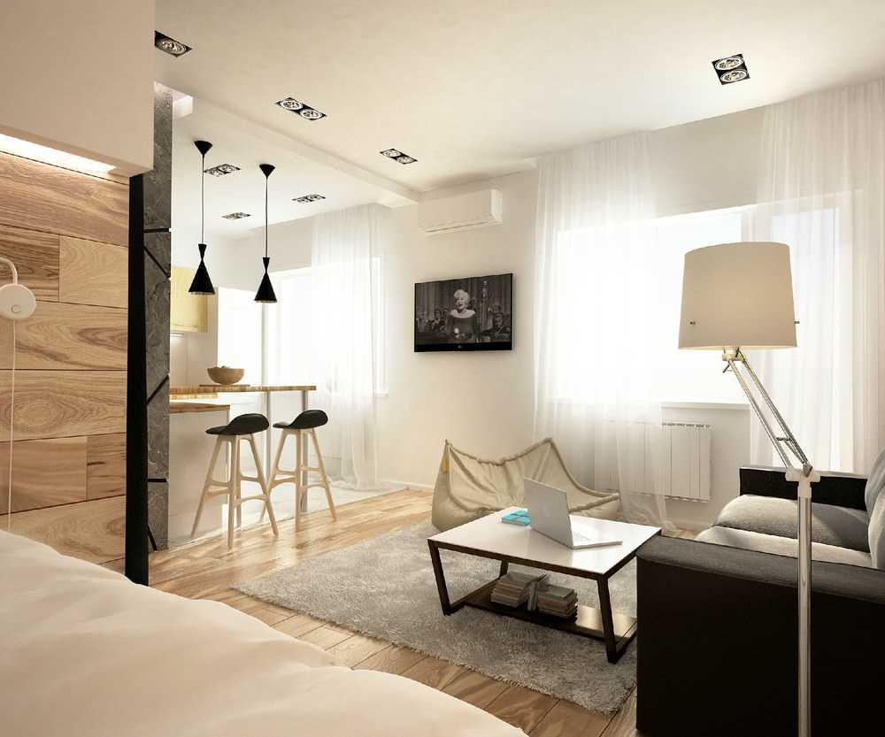 the idea of ​​a bright apartment decor