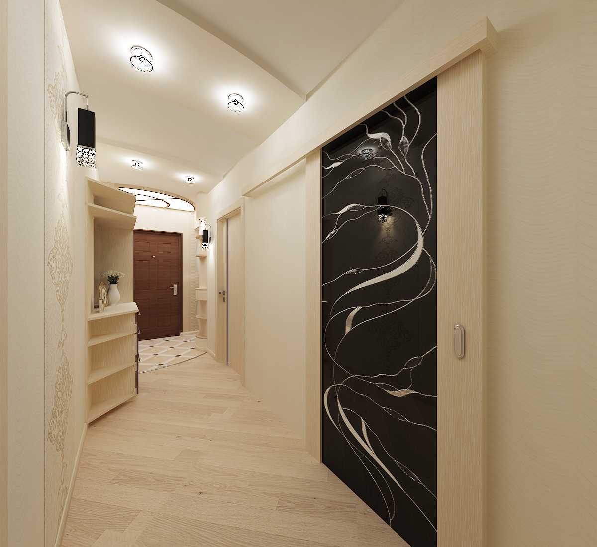 l'idée d'un beau décor d'un couloir moderne