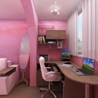 idea of ​​a bright bedroom interior for a girl in a modern photo style