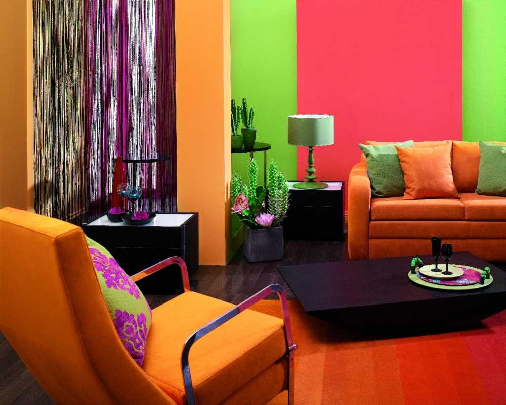 l'idée d'une belle combinaison de couleurs dans le style d'un appartement moderne