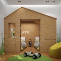 version du décor insolite d'une chambre d'enfants pour deux enfants photo