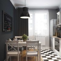 idée d'une cuisine lumineuse de 8 m² photo