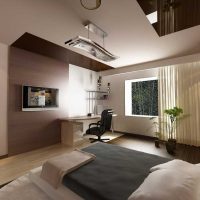 the idea of ​​a bright bedroom design for a girl in a modern photo style