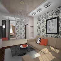 variante du design lumineux du salon dans une maison privée picture