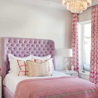 the idea of ​​using pink in a light apartment decor photo