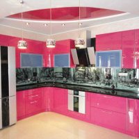 the option of using pink in an unusual room interior picture
