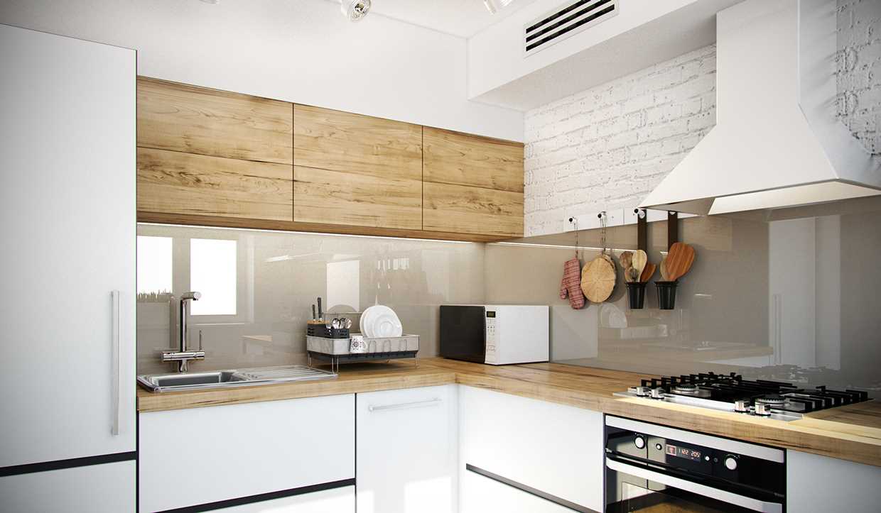Un exemple de beau décor de cuisine de 8 m2