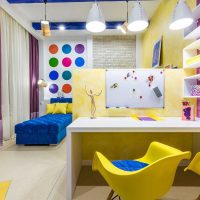 exemple d'une belle conception d'une chambre d'enfants pour deux enfants photo