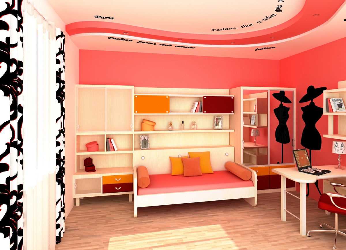 idea di uno stile luminoso di una camera da letto per una ragazza in stile moderno