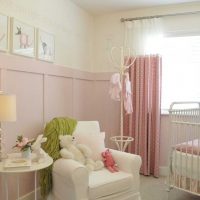 the idea of ​​using pink in an unusual apartment interior picture