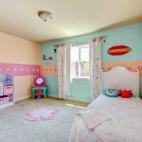 pink application in a bright room interior photo
