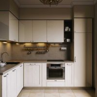 opzione per l'applicazione di una foto di design cucina luminosa