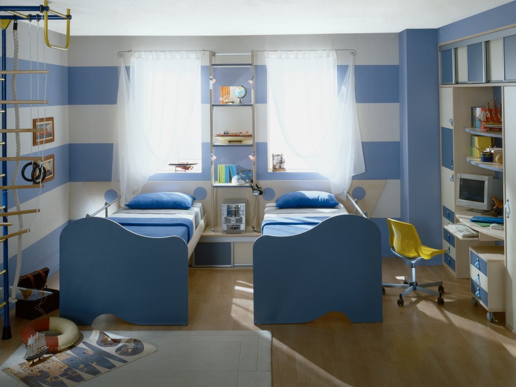 l'idée d'un design moderne et lumineux d'une chambre d'enfant