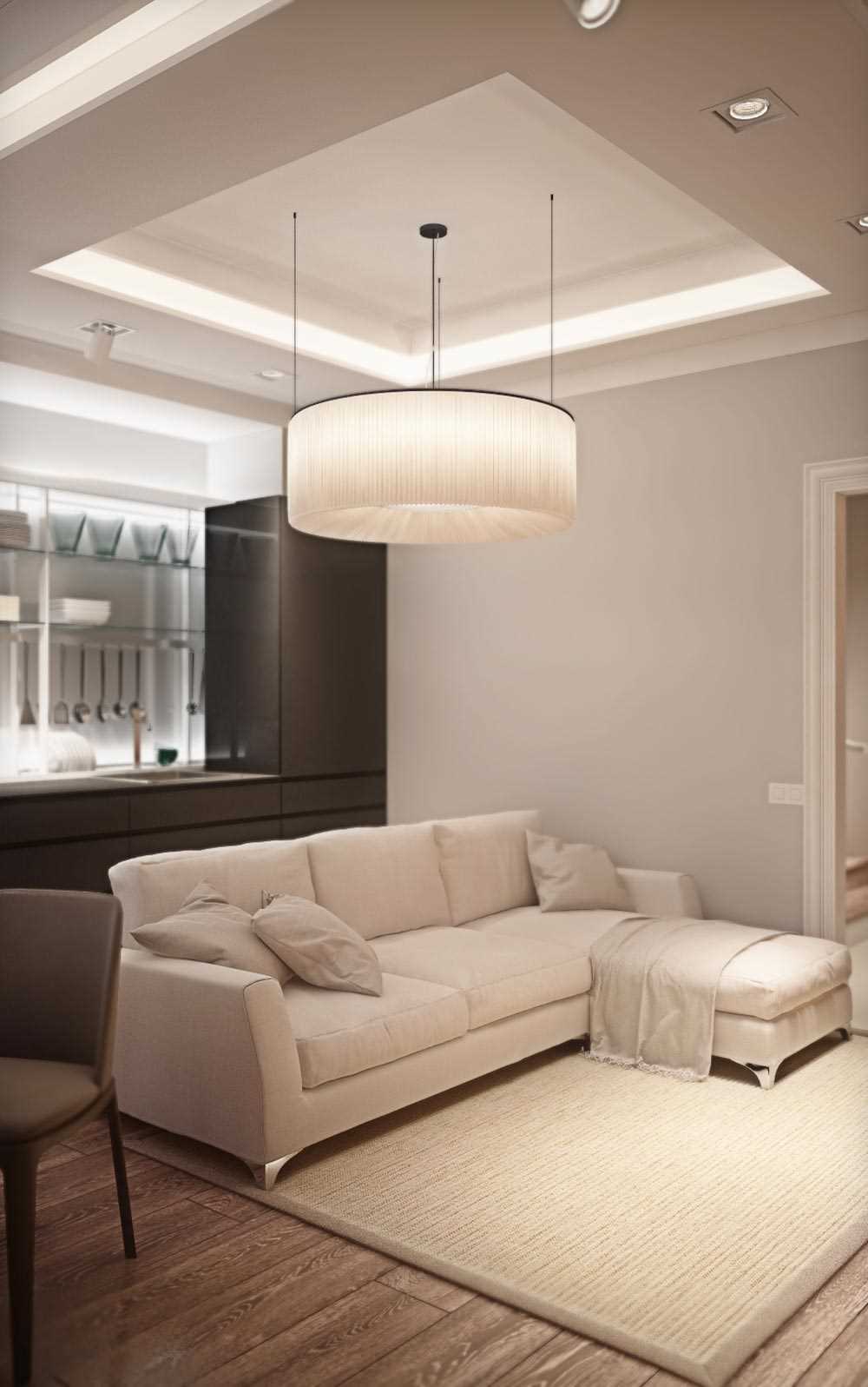 Variante dell'utilizzo del design leggero in uno stile di casa luminoso