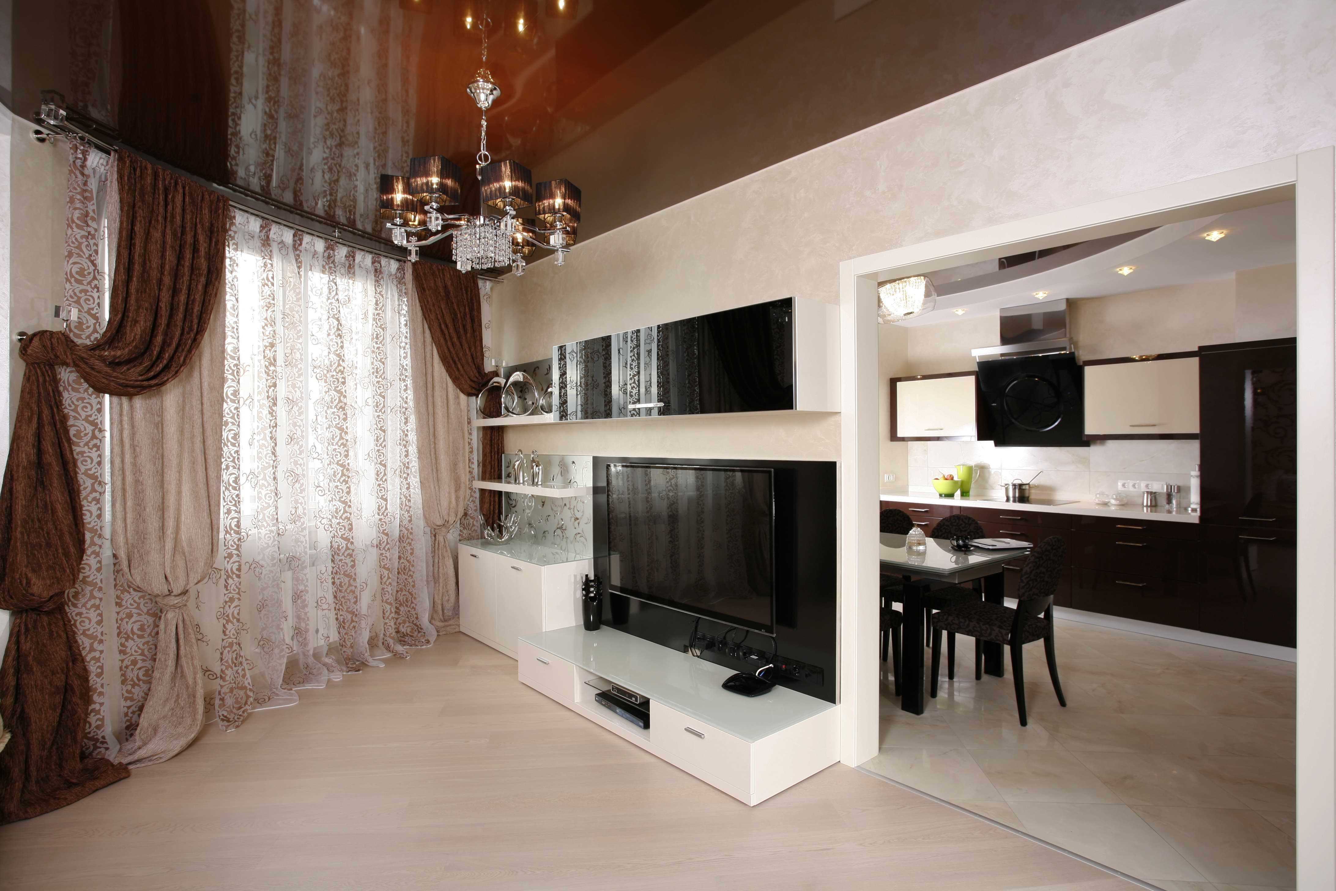 variant of a beautiful style studio apartment