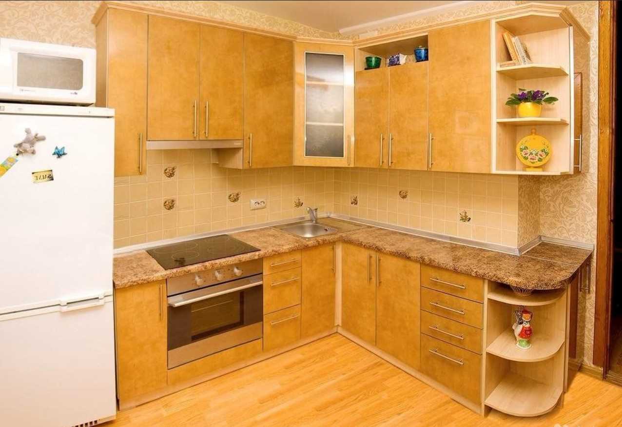 l'idée d'un design inhabituel d'une cuisine de 9 m2