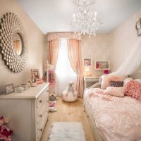 idea di un arredamento luminoso camera da letto per una ragazza in uno stile fotografico moderno