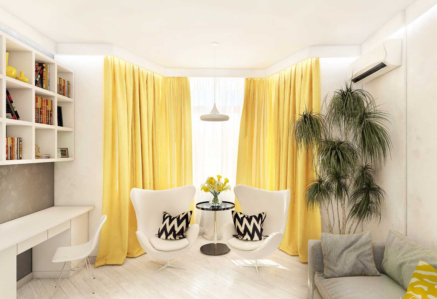 variante de combinaison de couleurs claires dans le décor d'un appartement moderne